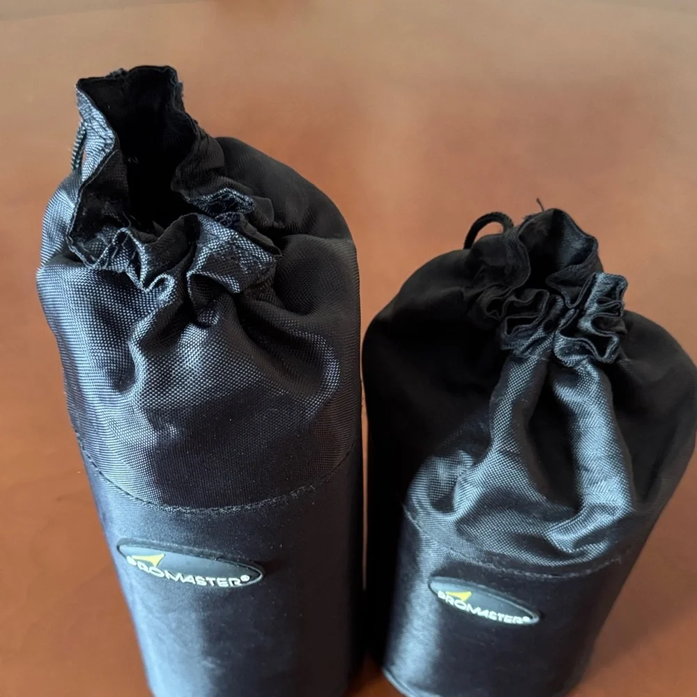 Promaster Black Drawstring 2 pouch for camera lens